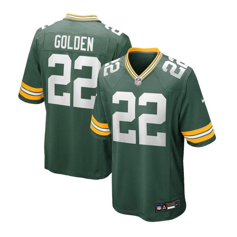 686139f5bd436_1 Men's Green Bay Packers #22 Matthew Golden Nike Green 2025 NFL Draft First Round Pick Game Jersey