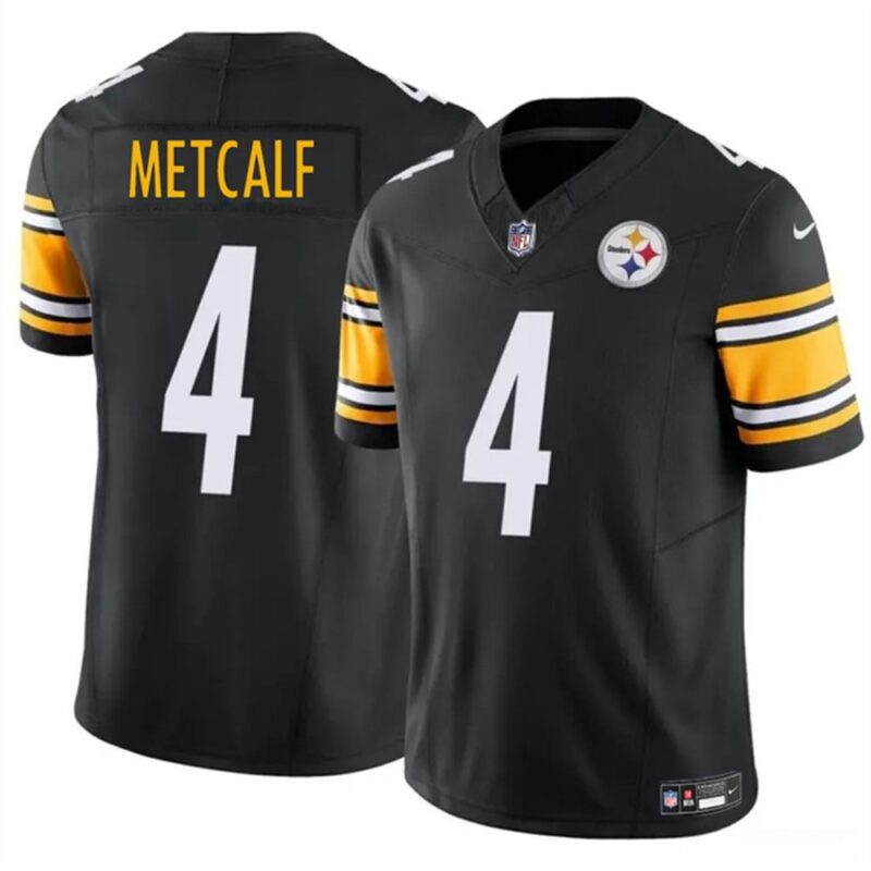 686139fa3c1eb_1 Men's Pittsburgh Steelers #4 DK Metcalf Black 2024 F.U.S.E. Vapor Untouchable Limited Stitched Jersey