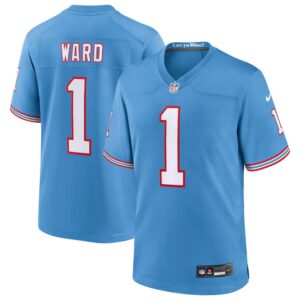 68613a1d17812_1 Men's Tennessee Titans #1 Cameron Ward Nike Light Blue 2025 NFL Draft First Round Pick 2nd Game Jersey