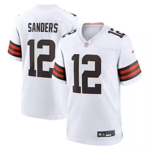 68613a5cbc9ce_1 Men's Cleveland Browns #12 Shedeur Sanders Nike White 2025 NFL Draft Game Jersey