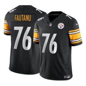 68613a72c5026_1 Men's Pittsburgh Steelers #76 Troy Fautanu Black 2024 Draft F.U.S.E. Vapor Untouchable Limited Stitched Jersey