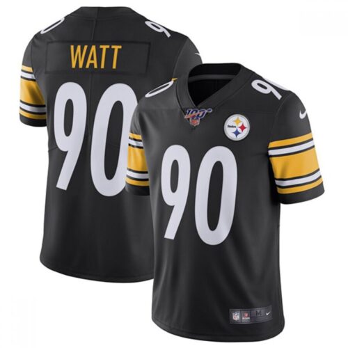 68613a7ba1250_1 Men's Pittsburgh Steelers #90 T. J. Watt Black 2019 100th Season Vapor Untouchable Limited Stitched NFL Jersey