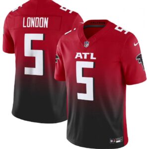 68613aaa5cf86_1 Men's Atlanta Falcons #5 Drake London Red/Black 2023 F.U.S.E. Vapor Untouchable Limited Stitched Football Jersey