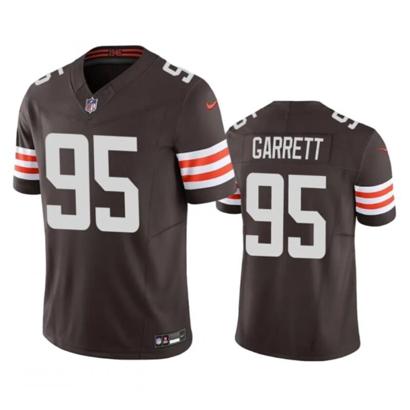 68613ab6030f1_1 Men's Cleveland Browns #95 Myles Garrett Brown 2023 F.U.S.E. Vapor Untouchable Limited Stitched Jersey