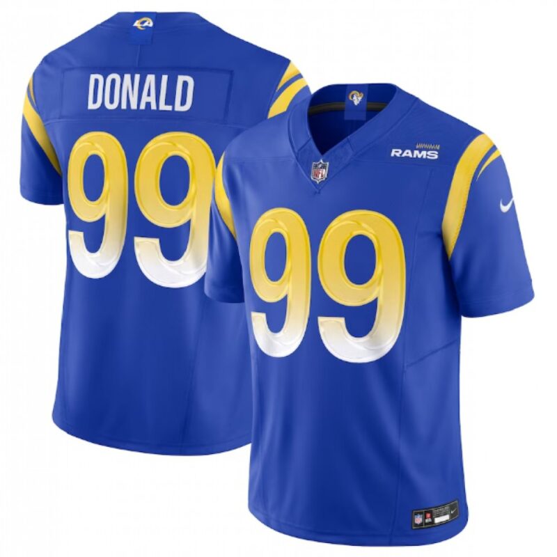 68613aba70b03_1 Men's Los Angeles Rams #99 Aaron Donald Royal 2023 F.U.S.E. Vapor Untouchable Limited Stitched Football Jersey