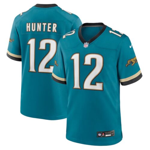 68613ac57c2f1_1 Men's Jacksonville Jaguars #12 Travis Hunter Nike Teal 2025 NFL Draft First Round Pick 2nd Alternate Game Jersey