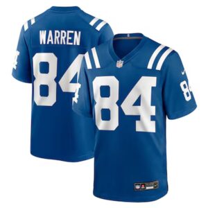 68613ad9c629d_1 Men's Indianapolis Colts #84 Tyler Warren Nike Royal 2025 NFL Draft First Round Pick Game Jersey