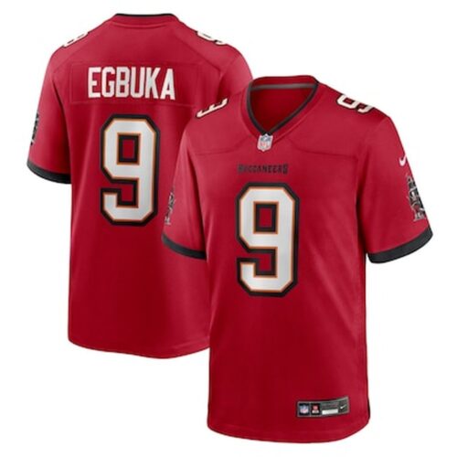 68613ade34c9b_1 Men's Tampa Bay Buccaneers #9 Emeka Egbuka Nike Red 2025 NFL Draft First Round Pick Game Jersey