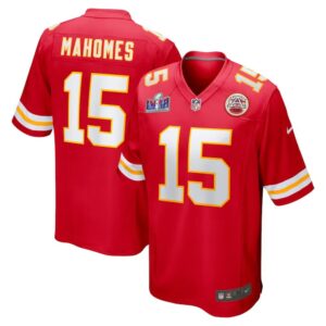 68613b160922b_1 Men's Kansas City Chiefs #15 Patrick Mahomes Red Super Bowl LVIII Game Jersey