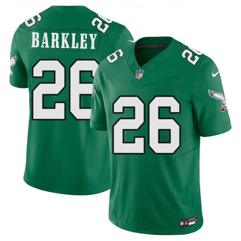 68613b183b6d1_1 Men's Philadelphia Eagles #26 Saquon Barkley Green F.U.S.E. Vapor Untouchable Limited Stitched Football Jersey