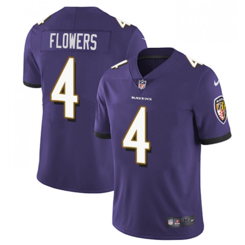 68613b66c63de_1 Men's Baltimore Ravens #4 Zay Flowers Purple Vapor Untouchable Football Jersey