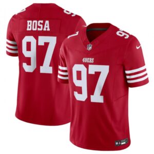 68613b788de9f_1 Men's San Francisco 49ers #97 Nick Bosa Red 2023 F.U.S.E. Vapor Untouchable Limited Stitched Football Jersey