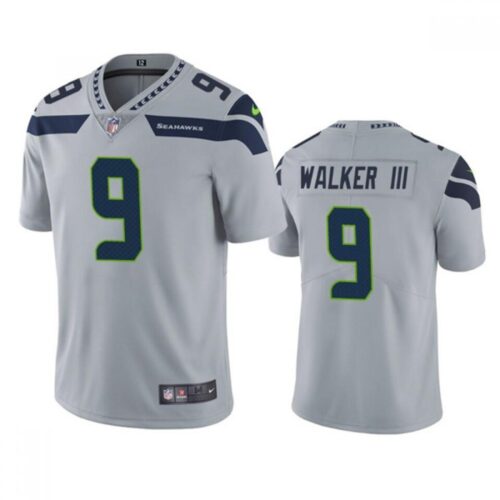 68613c15c21ac_1 Men's Seattle Seahawks #9 Kenneth Walker III Grey Vapor Untouchable Limited Stitched Jersey