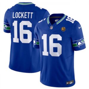68613c314819d_1 Men's Seattle Seahawks #16 Tyler Lockett Royal 2023 F.U.S.E. Throwback With John Madden Patch Vapor Limited Stitched Football Jersey