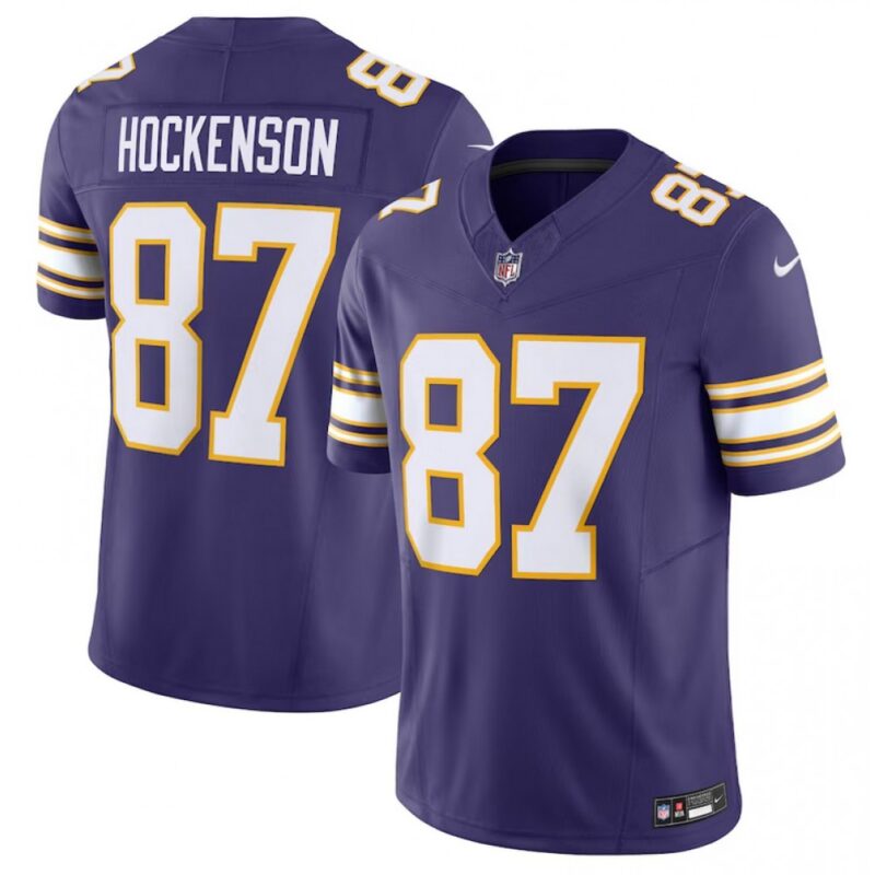 68613c50e78ae_1 Men's Minnesota Vikings #87 T.J. Hockenson Purple 2023 F.U.S.E. Vapor Untouchable Limited Stitched Jersey