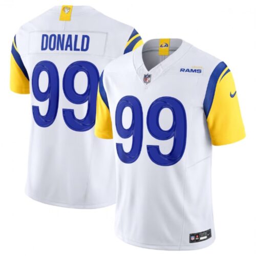 68613c8862d45_1 Men's Los Angeles Rams #99 Aaron Donald White 2023 F.U.S.E. Vapor Untouchable Limited Stitched Football Jersey