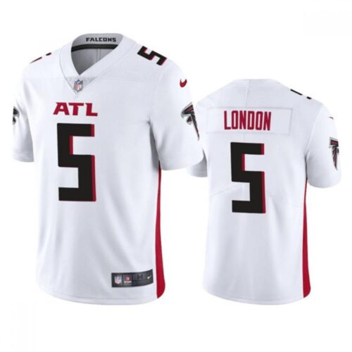68613c9644e1c_1 Men's Atlanta Falcons #5 Drake London White NFL Draft Vapor Untouchable Limited Stitched Jersey