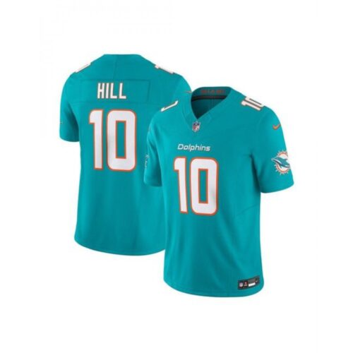68613ca42b09c_1 Men's Miami Dolphins #10 Tyreek Hill Aqua 2023 F.U.S.E Vapor Limited Stitched Football Jersey