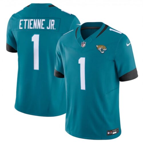68613caad3639_1 Men's Jacksonville Jaguars #1 Travis Etienne Jr. Teal 2023 F.U.S.E. Vapor Untouchable Limited Stitched Jersey