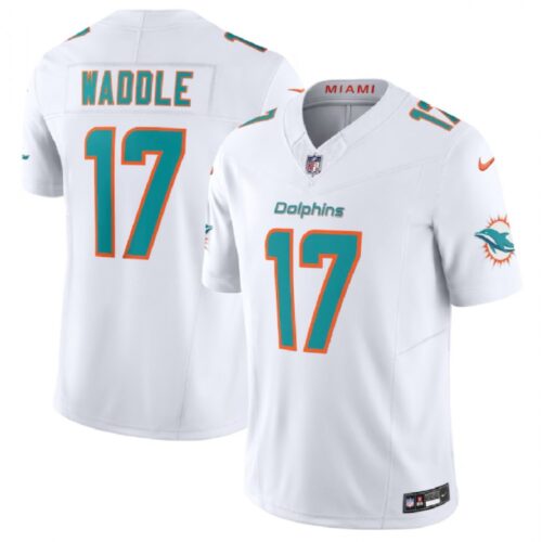 68613cc9bcb75_1 Men's Miami Dolphins #17 Jaylen Waddle White 2023 F.U.S.E Vapor Limited Stitched Football Jersey