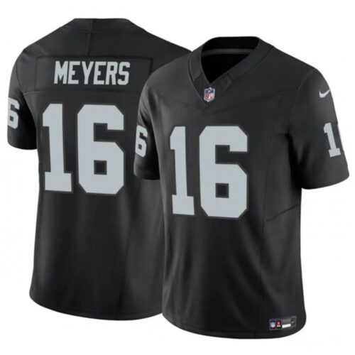 68613cce2f91c_1 Men's Las Vegas Raiders #16 Jakobi Meyers Black 2023 F.U.S.E Vapor Untouchable Stitched Football Jersey
