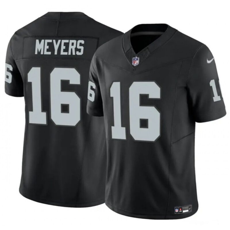68613cce2f91c_1 Men's Las Vegas Raiders #16 Jakobi Meyers Black 2023 F.U.S.E Vapor Untouchable Stitched Football Jersey
