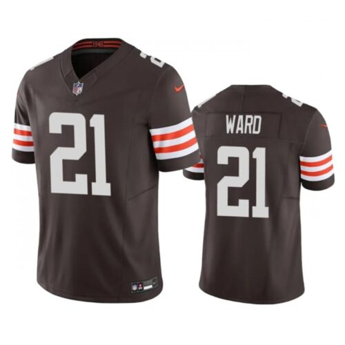 68613cd520cba_1 Men's Cleveland Browns #21 Denzel Ward Brown 2023 F.U.S.E. Vapor Untouchable Limited Stitched Jersey