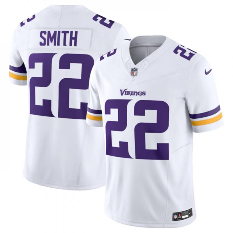 68613ce54cf77_1 Men's Minnesota Vikings #22 Harrison Smith White 2023 F.U.S.E. Vapor Untouchable Stitched Jersey