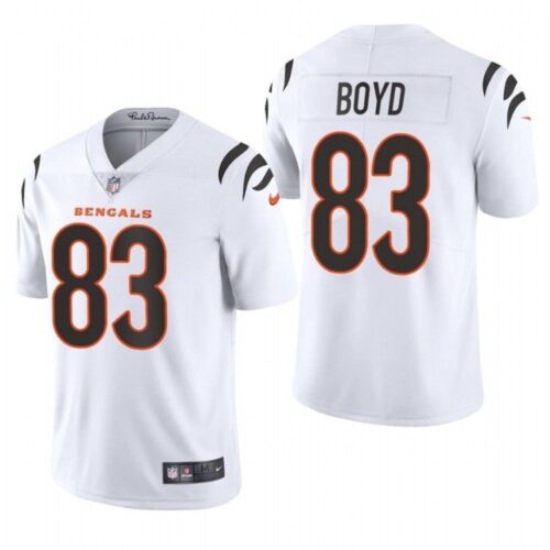 68613d3633434_1 Men's Cincinnati Bengals #83 Tyler Boyd 2021 New White Vapor Untouchable Limited Stitched Jersey