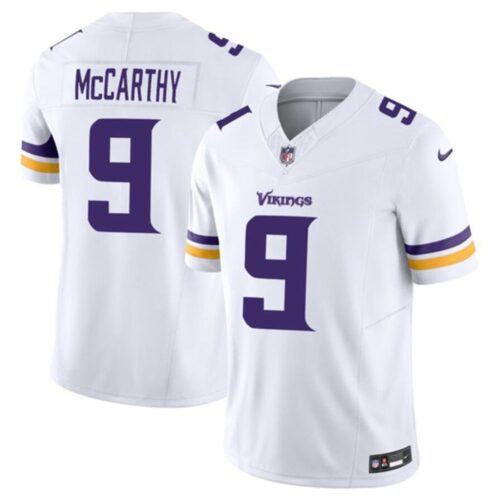 68613d5f4a6b2_1 Men's Minnesota Vikings #9 J.J. McCarthy White 2024 Draft F.U.S.E Vapor Untouchable Limited Stitched Jersey