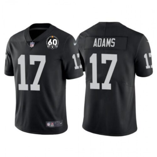 68613d6160132_1 Youth Las Vegas Raiders #17 Davante Adams Black 60th Anniversary Patch Vapor Untouchable Limited Stitched NFL Jersey