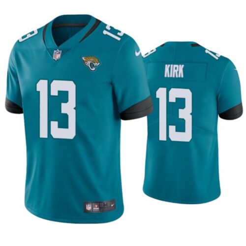 68613d8b42b41_1 Men's Jacksonville Jaguars #13 Christian Kirk Teal Vapor Untouchable Limited Stitched Jersey