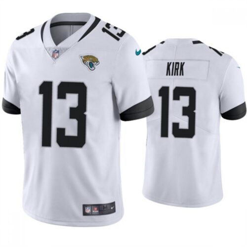 68613db063b7d_1 Men's Jacksonville Jaguars #13 Christian Kirk White Vapor Untouchable Limited Stitched Jersey