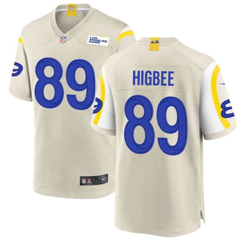 68613dbb50ab2_1 Men's Los Angeles Rams Tyler Higbee Bone Game Player Jersey