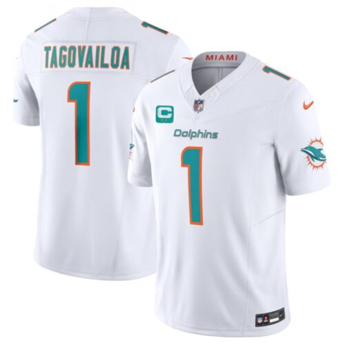 68613dc72c5fc_1 Men's Miami Dolphins #1 Tua Tagovailoa White 2023 F.U.S.E With 2-Star C Patch Vapor Limited Stitched Football Jersey