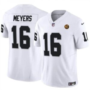 68613dce284ed_1 Men's Las Vegas Raiders #16 Jakobi Meyers White 2023 F.U.S.E. With John Madden Patch Vapor Limited Stitched Football Jersey