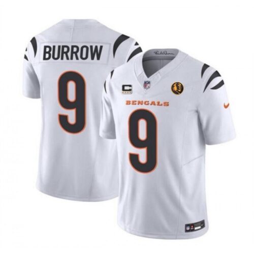 68613dd79fa91_1 Men's Cincinnati Bengals #9 Joe Burrow White 2023 F.U.S.E. With 4-star C Patch And John Madden Patch Vapor Limited Stitched Football Jersey