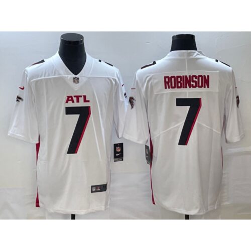 68613dde3be7a_1 Men's Atlanta Falcons #7 Bijan Robinson White 2023 Draft Vapor Untouchable Limited Stitched Football Jersey