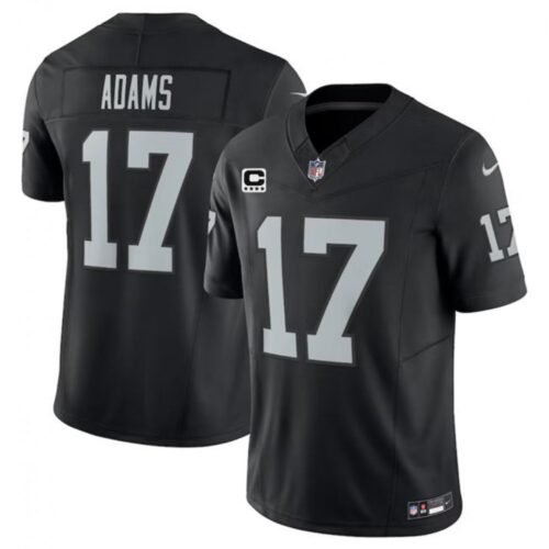 68613df48a6f1_1 Men's Las Vegas Raiders #17 Davante Adams Black 2023 F.U.S.E With 4-Star C Patch Vapor Untouchable Stitched Football Jersey