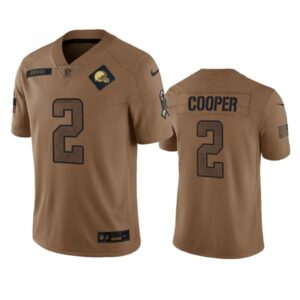 68613dfbda4e9_1 Men's Cleveland Browns #2 Amari Cooper 2023 Brown Salute To Service Limited Stitched Jersey