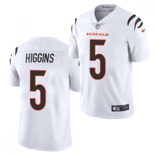 68613dfe2f3be_1 Men's Cincinnati Bengals #5 Tee Higgins White Vapor Untouchable Limited Stitched Jersey