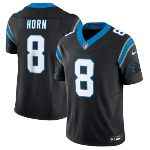 68613e27268d7_1 Men's Carolina Panthers #8 Jaycee Horn Black 2023 F.U.S.E. Vapor Untouchable Stitched Football Jersey