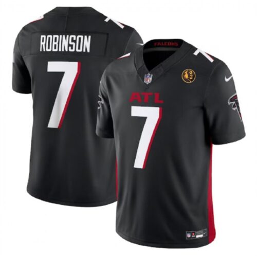 68613e2bc2ad2_1 Men's Atlanta Falcons #7 Bijan Robinson Black 2023 F.U.S.E. With John Madden Patch Vapor Limited Stitched Football Jersey