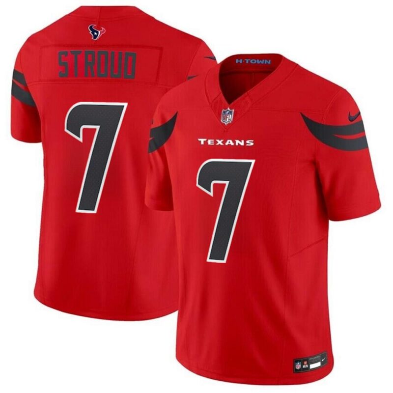 68613e59d4aaa_1 Men's Houston Texans #7 C.J. Stroud Red 2024 Alternate F.U.S.E Vapor Stitched jersey