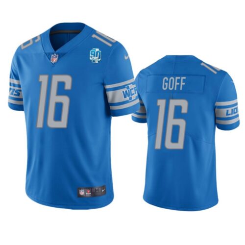 68613e6e1b9d8_1 Men's Detroit Lions #16 Jared Goff Blue 2023 90th Anniversary Vapor Untouchable Limited Stitched Jersey