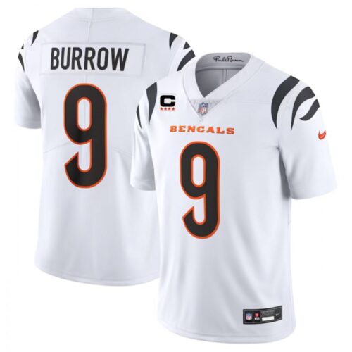 68613e7277235_1 Men's Cincinnati Bengals #9 Joe Burrow White With 4-Star C Patch Vapor Untouchable Limited Stitched Jersey