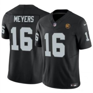 68613e8ab37e6_1 Men's Las Vegas Raiders #16 Jakobi Meyers Black 2023 F.U.S.E. With John Madden Patch Vapor Limited Stitched Football Jersey