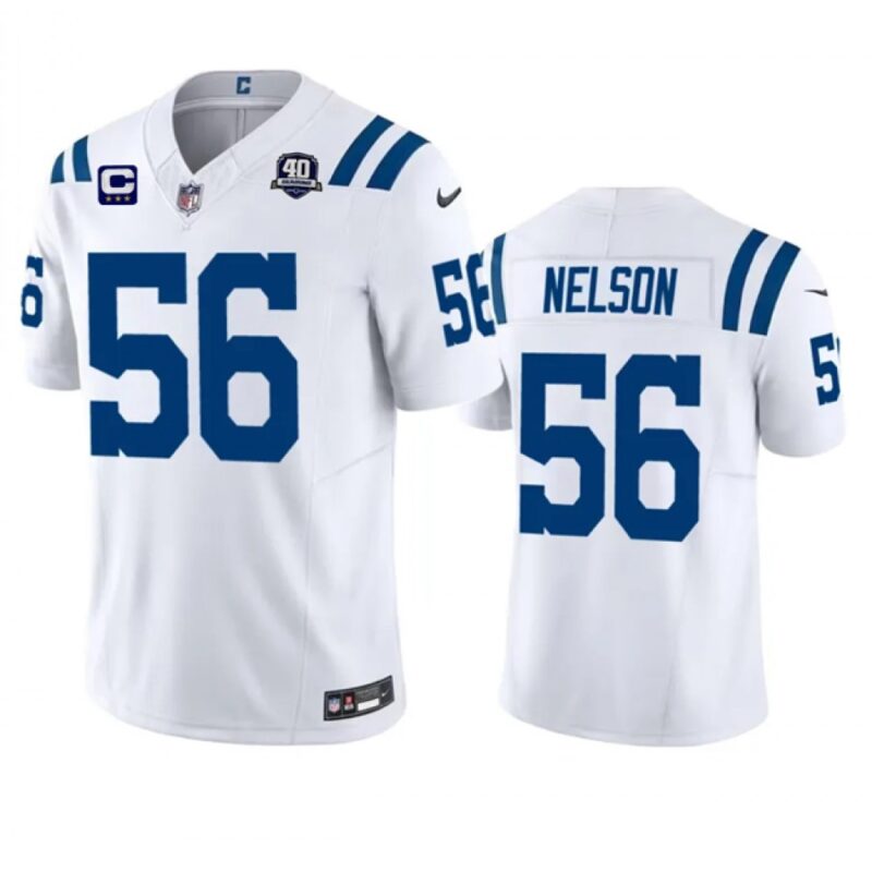 68613e8f8ab9c_1 Men's Indianapolis Colts #56 Quenton Nelson White 2023 F.U.S.E. 40th Anniversary With 3-Star C Patch Vapor Untouchable Limited Stitched Football Jersey