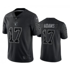 68613eaeac722_1 Youth Las Vegas Raiders #17 Davante Adams Black Reflective Limited Stitched Football Jersey