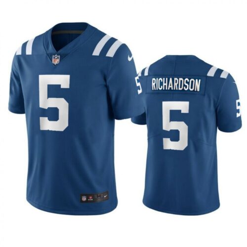 68613eb9bb00b_1 Men's Indianapolis Colts #5 Anthony Richardson Blue 2023 Draft Vapor Untouchable Stitched Football Jersey